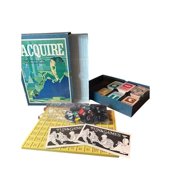 Vintage ACQUIRE 3M Board Game 1968 Bookshelf Game Series vtg Finance Theme - Picture 5 of 9